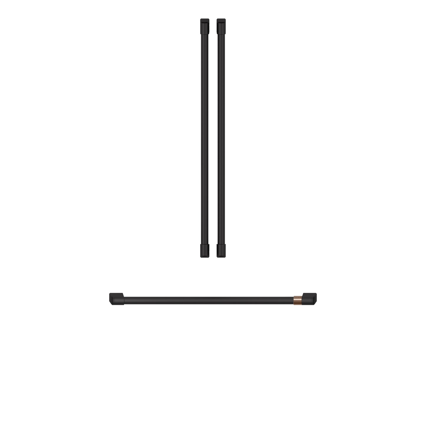 Cafe French Door Refrigerator 3 Piece Handle Kit- Flat Black