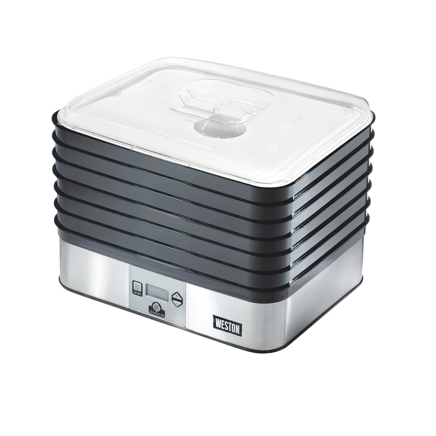 Weston 6-Tray Black Food Dehydrator with Dishwasher-Safe Parts (800-Watt) 75-0450-W