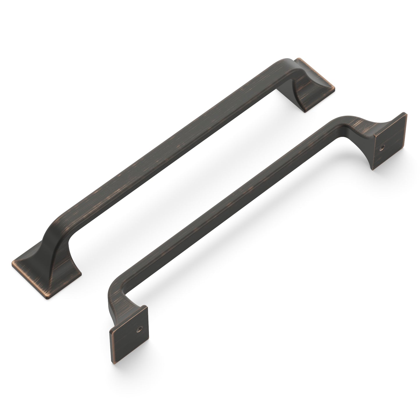 Hickory Hardware Forge 6-5/16-in (160Mm) Center to Center Vintage Bronze Rectangular Handle Drawer Pulls (10-Pack) H076703-VB-10B