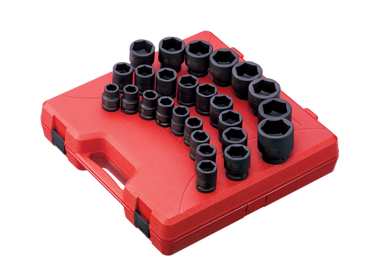 SUNEX TOOLS 26 -Piece Metric 3/4-in Drive Set 6-point Impact Socket Set