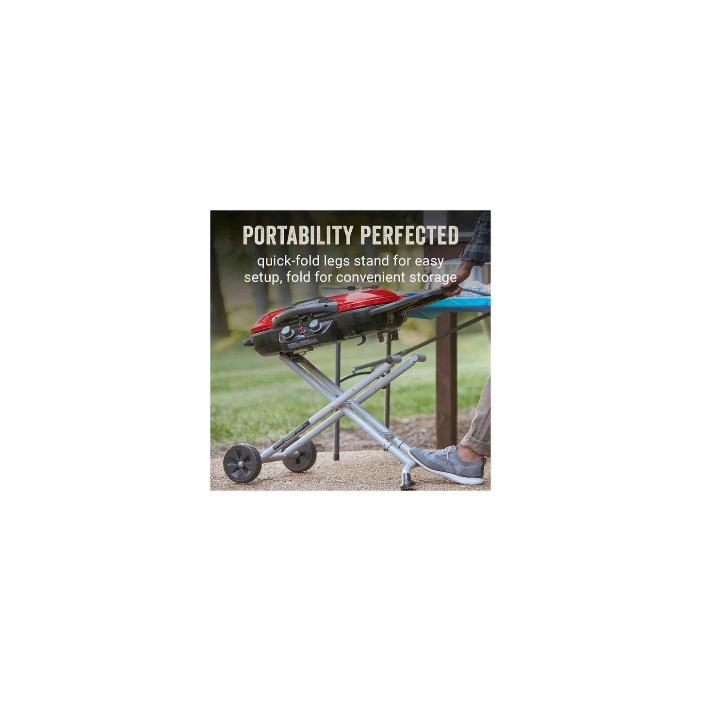 Coleman 285-Sq in Red Portable Liquid Propane Grill 2000037240