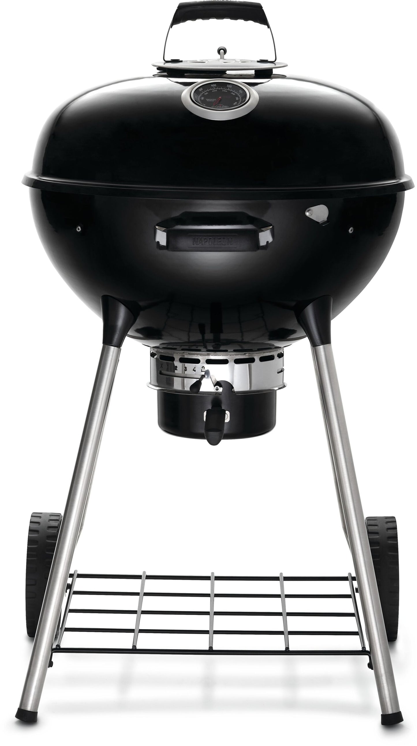 NAPOLEON NK22 Leg Series 21.5-in W Black/Porcelain Kettle Charcoal Grill NK22K-LEG-3