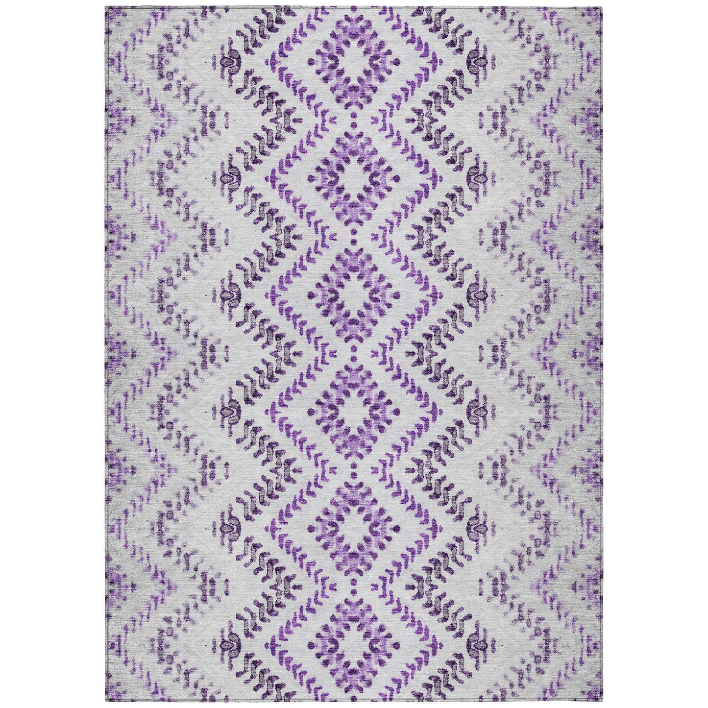 Addison Rugs Chantille ACN684PP 8 x 10 (ft) Purple Rectangular Indoor/Outdoor Geometric Machine washable Area rug