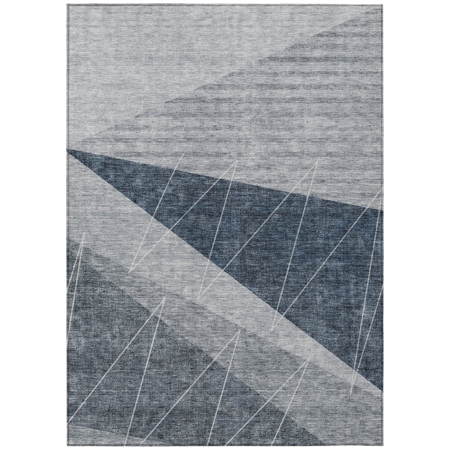 Addison Rugs Chantille ACN706CC 9 x 12 (ft) Charcoal Rectangular Indoor/Outdoor Geometric Machine washable Area rug