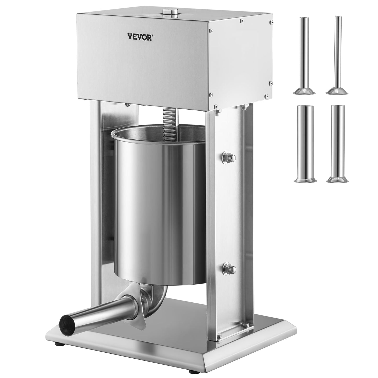VEVOR 4 Filling Tubes Commercial/Residential Fine Grind Stainless Steel Electric Meat Grinder (200-Watt) 10LDDGCJ000000001V1