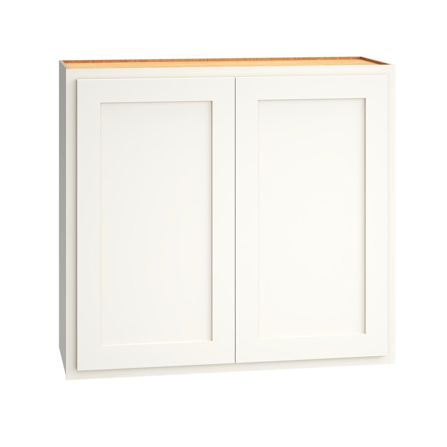Diamond Express Jamestown 33-in W x 30-in H x 12-in D White Partial Overlay Wall Fully assembled Plywood Cabinet Recessed Panel Shaker