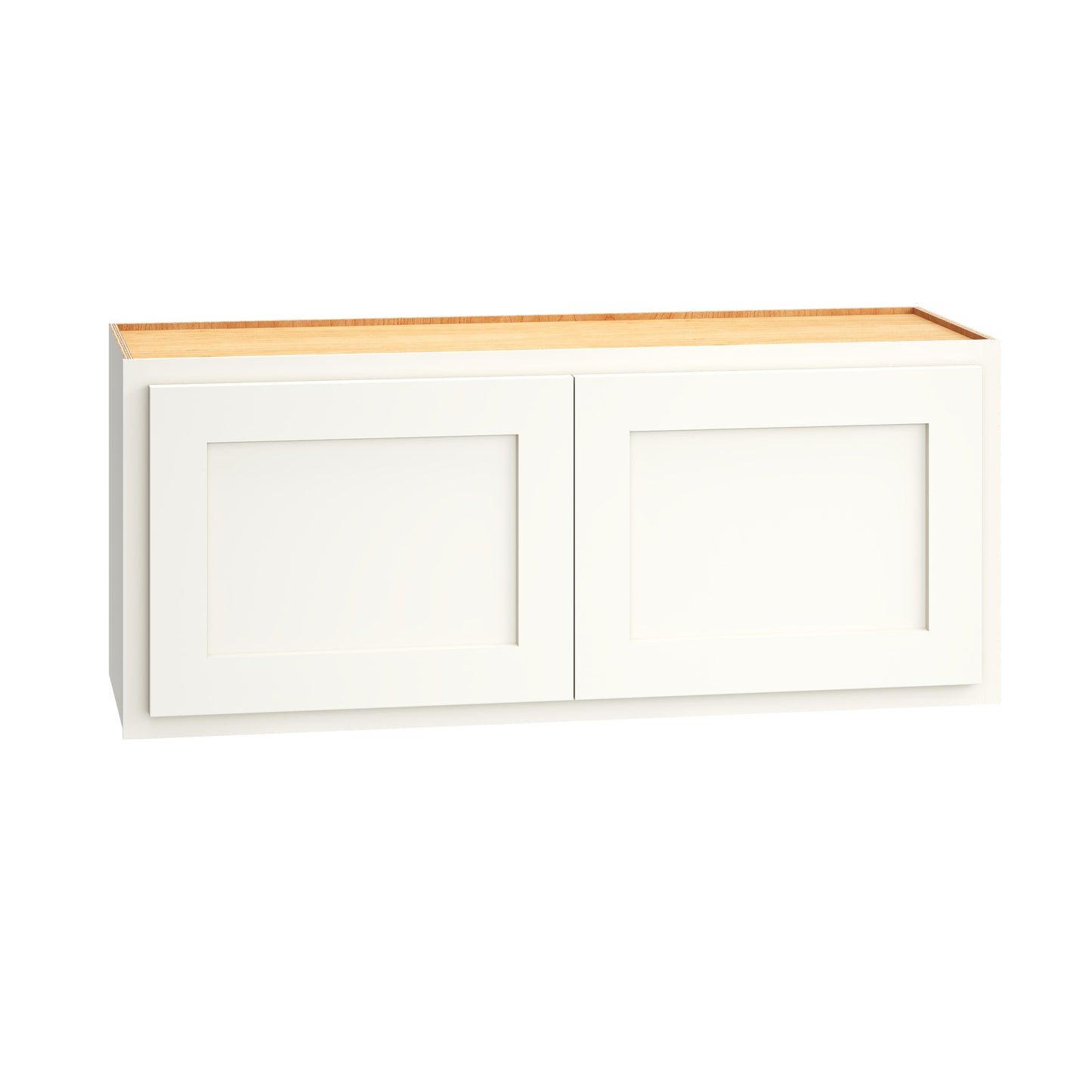 Diamond Express Jamestown 36-in W x 15-in H x 12-in D White Partial Overlay Wall Fully assembled Plywood Cabinet Recessed Panel Shaker