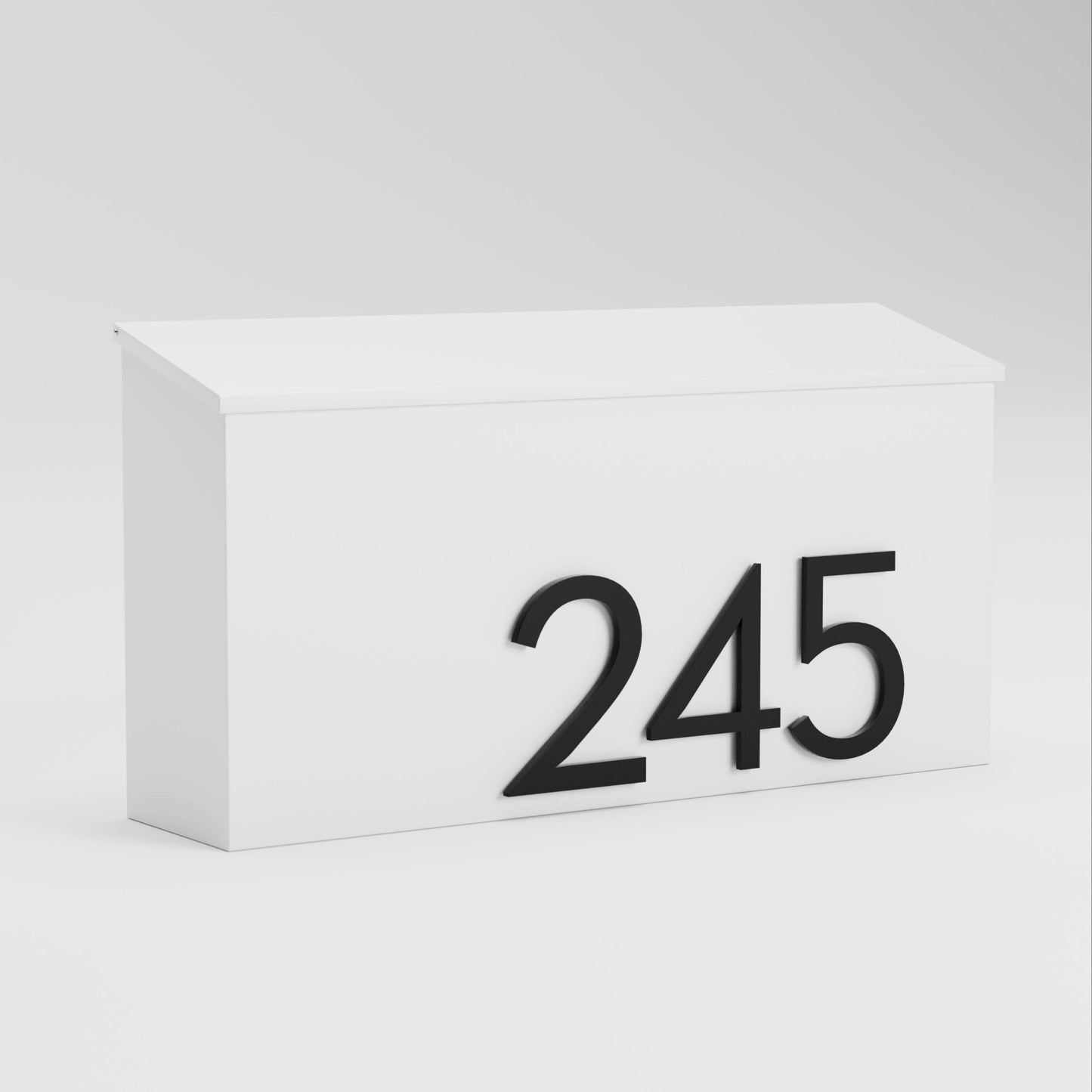 Post & Porch Wall Mount White Metal Standard Mailbox OG-WHITE