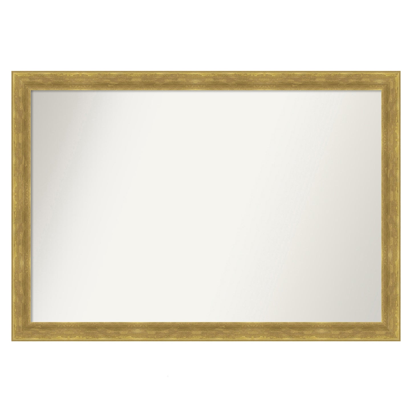 Amanti Art Angled Gold Frame 39.25-Inches W x 27.25-Inches H Rectangle Angled Gold Framed Vanity Mirror