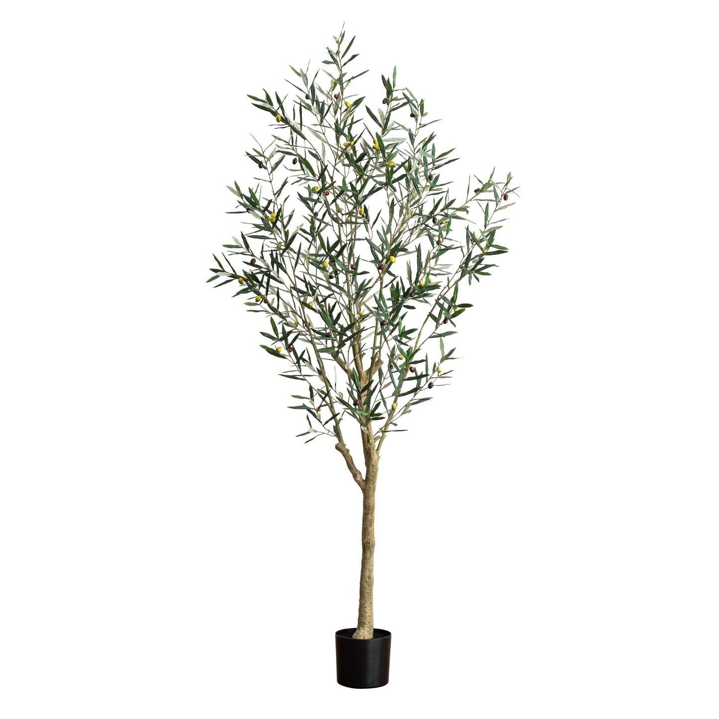 Nearly Natural 84-in Green Indoor Floor Olive Artificial tree