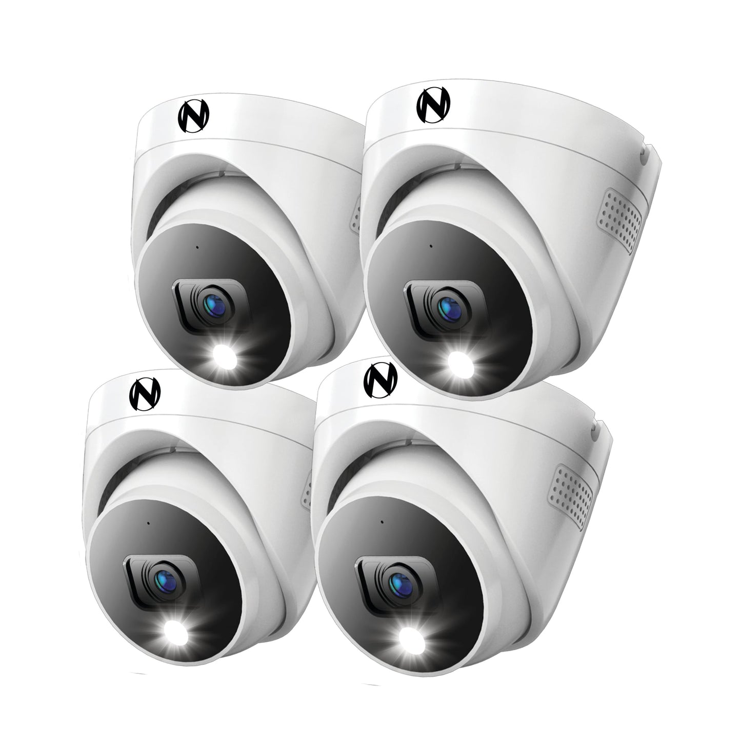 Night Owl FTD8 Indoor/Outdoor 4-Camera Hardwired Spotlight Security Camera System CAM-4PK-FTD8DM-B