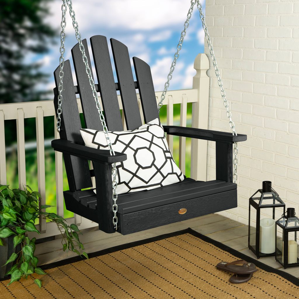 highwood The Classic Westport 1 -person Black Recycled plastic Outdoor Swing