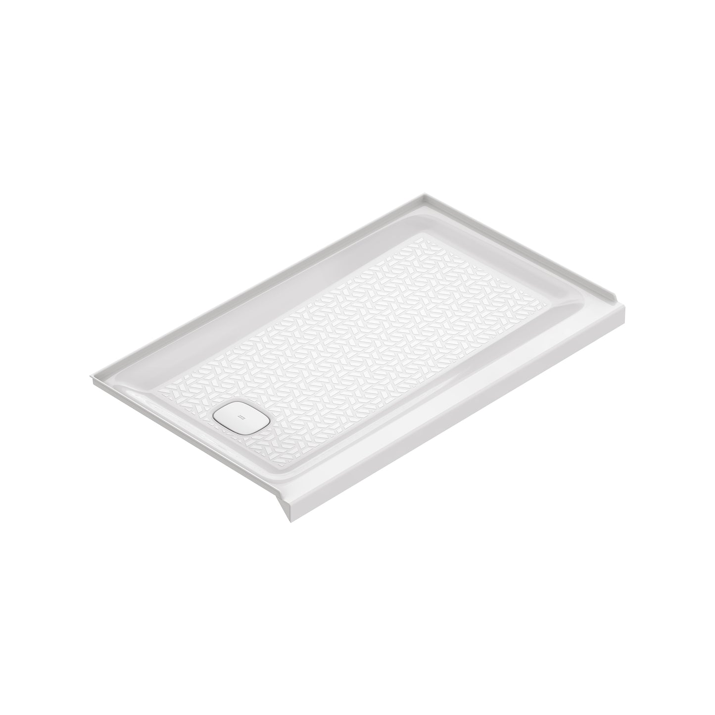 American Standard Aspirations 36-in W x 60-in L Left White Single Threshold Rectangle Shower Pan Base with 5-in H Threshold