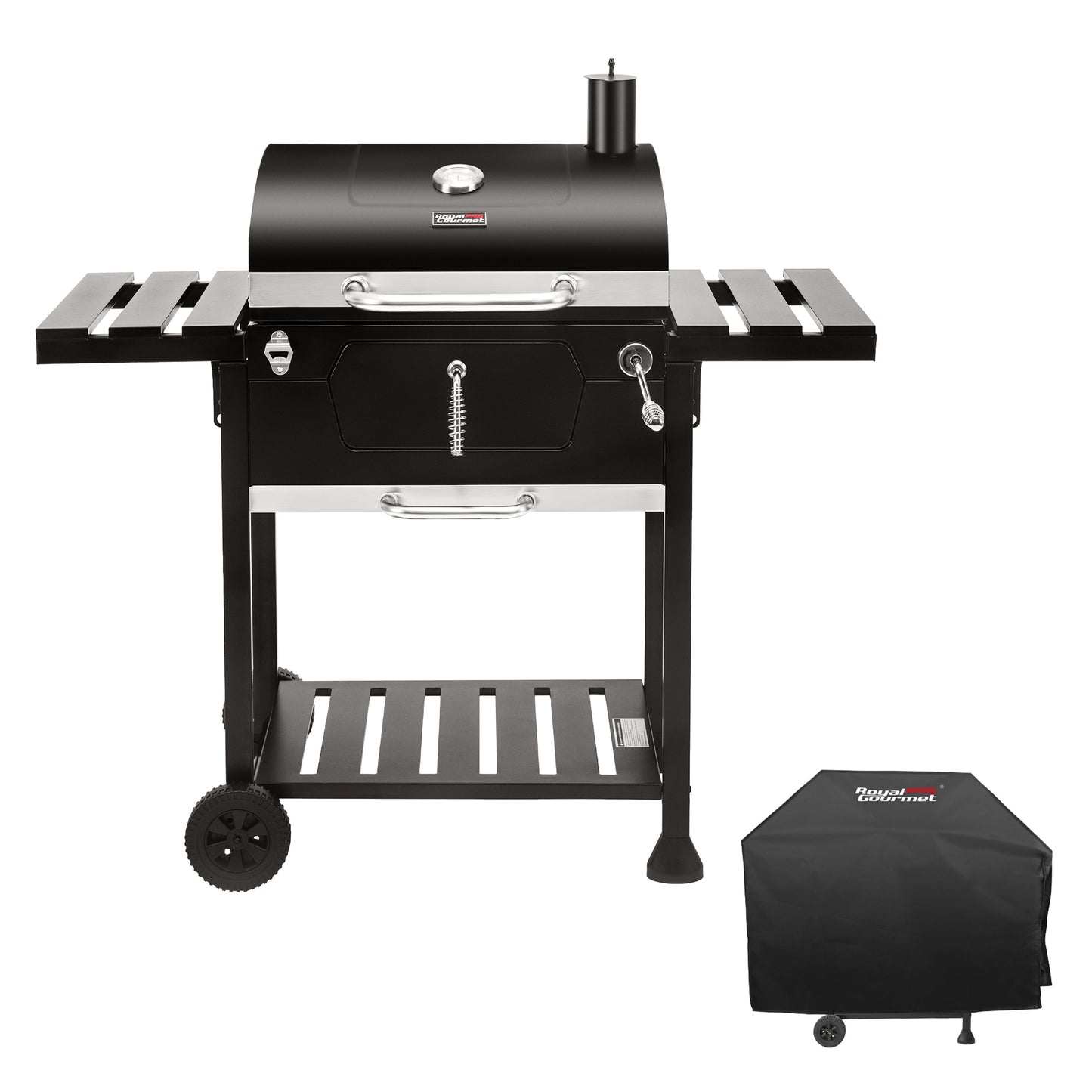 Royal Gourmet 24-in W Black Charcoal Grill CD1824EC