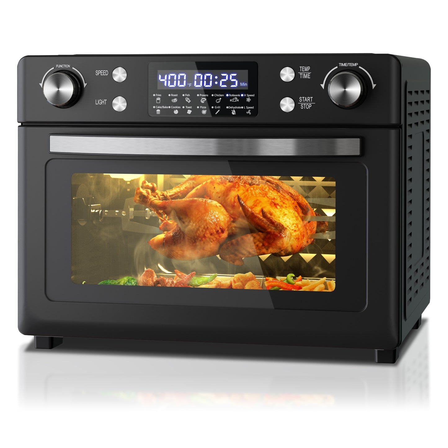 GZMR 5.3-Quart Black Programmable Air Fryer HYCC-24808US-LC