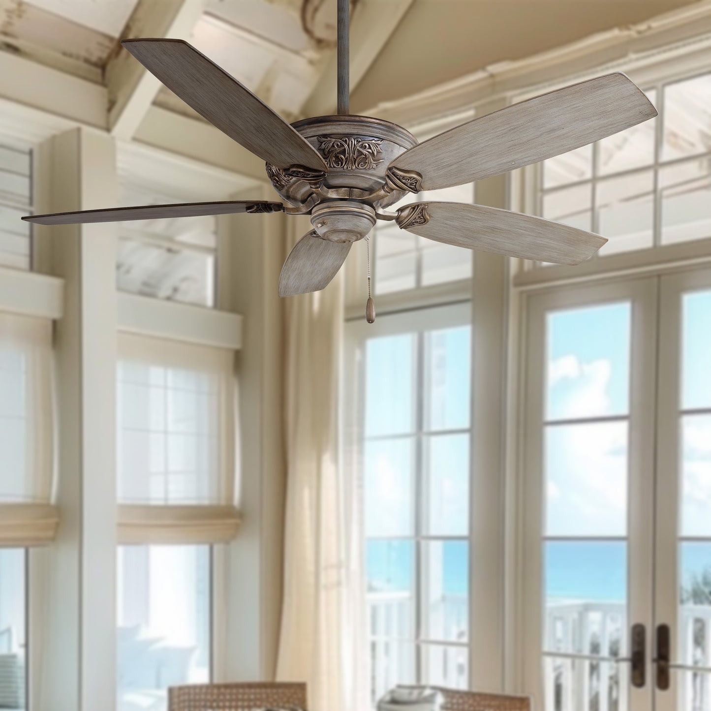 Minka Aire Classica 54-in Driftwood with Driftwood Blades Ceiling Fan Without Light ( 5 -Blade )