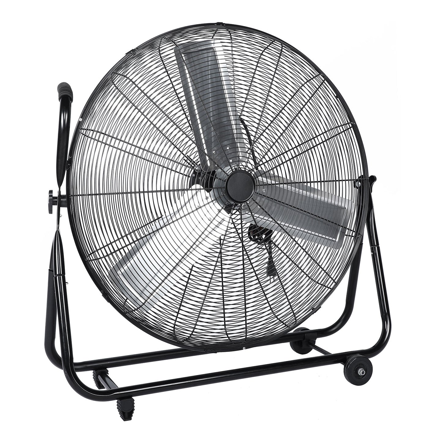 GZMR 30-in 110-Volt 3-Speed High Velocity Indoor Black Floor Fan GZ-DHF42940
