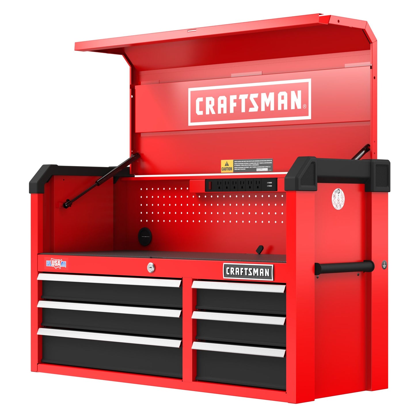CRAFTSMAN 2000 Series 41-in W x 24.7-in H 6-Drawer Steel Tool Chest (Red) CMST98269RB