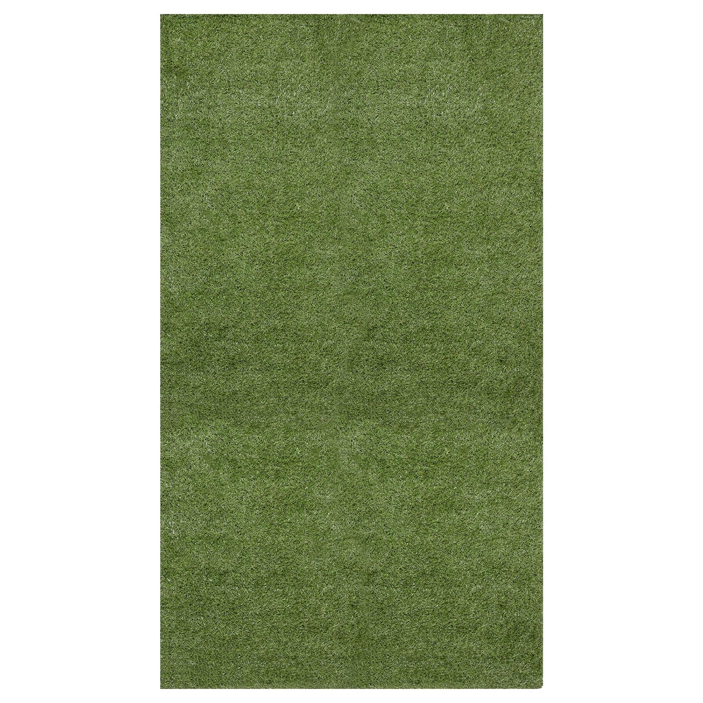 Ottomanson Artificial grass 7x38 Realistic Fake Grass Turf Rug For Patio Lawn Landscape 6.5-ft x 38-ft Artificial Grass