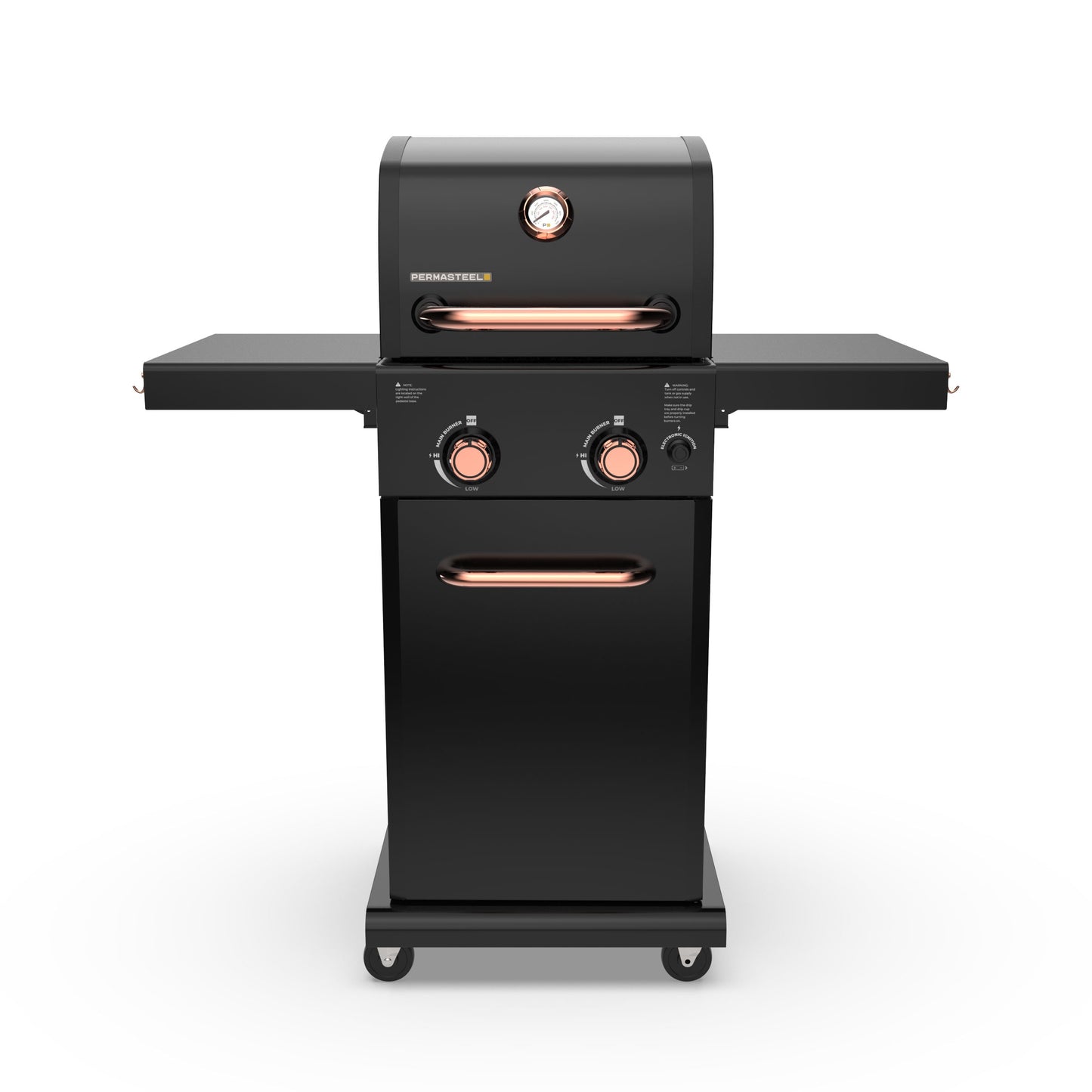 Permasteel Black with Copper Accent 2-Burner Liquid Propane Gas Grill PG-40201-BC