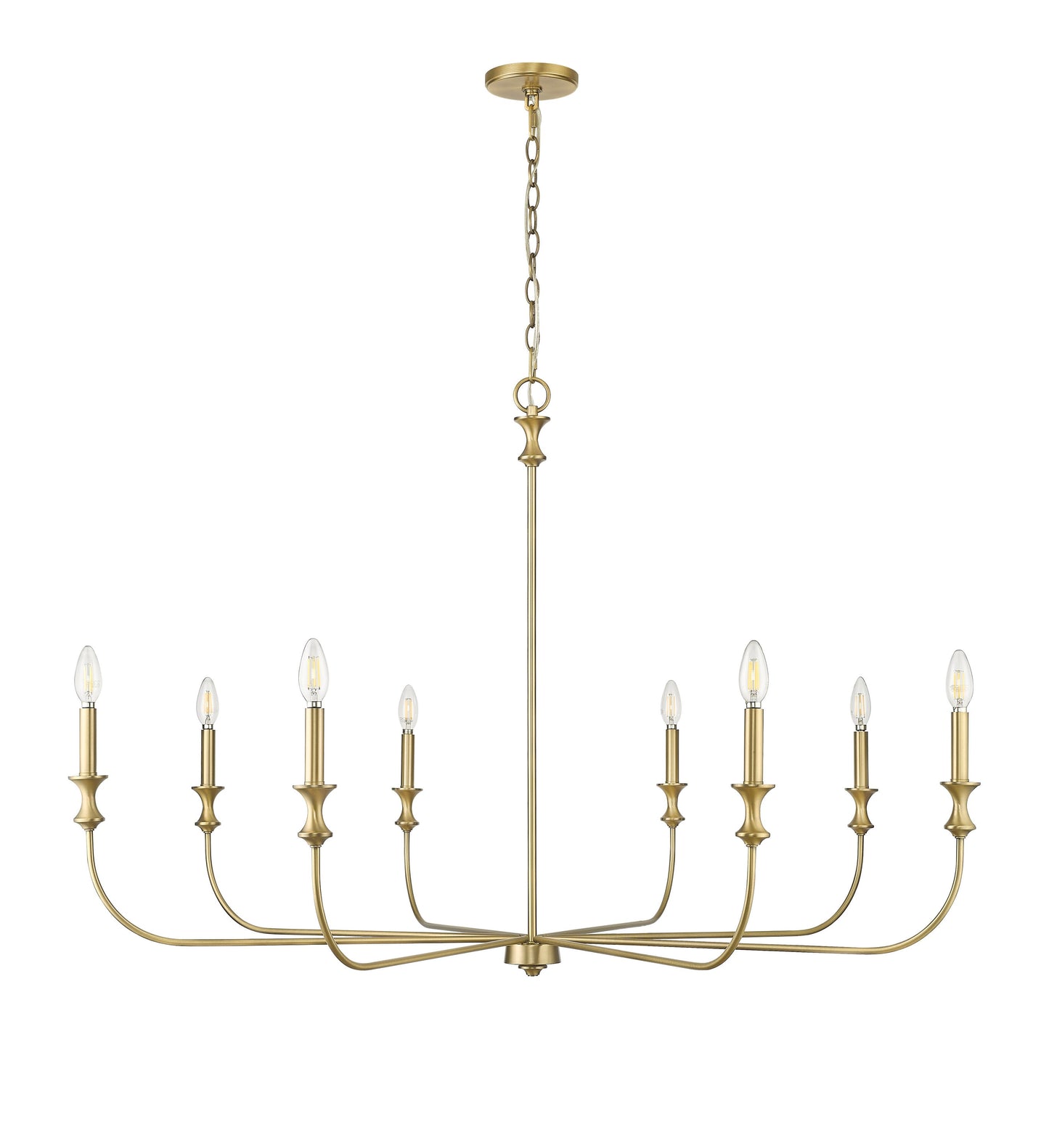 Millennium Lighting Savanne 8 -Light Antique Brass Transitional For Use in Bedrooms, Dining Rooms, Foyers, Kitchens, Living Rooms Chandelier