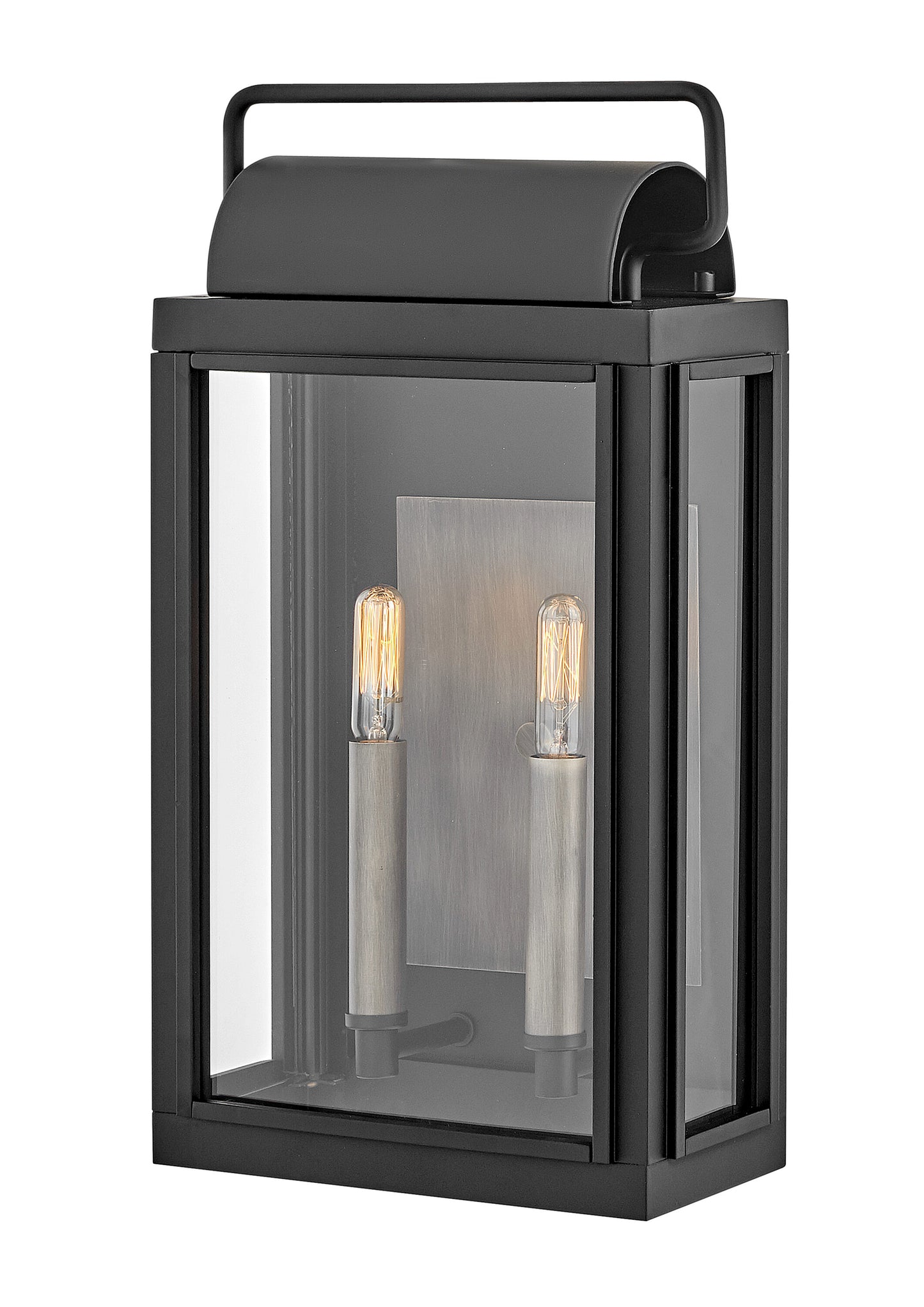 Hinkley Sag Harbor 2 -Light 16.5-in H Satin Black Hardwired Outdoor Wall Light 6588931