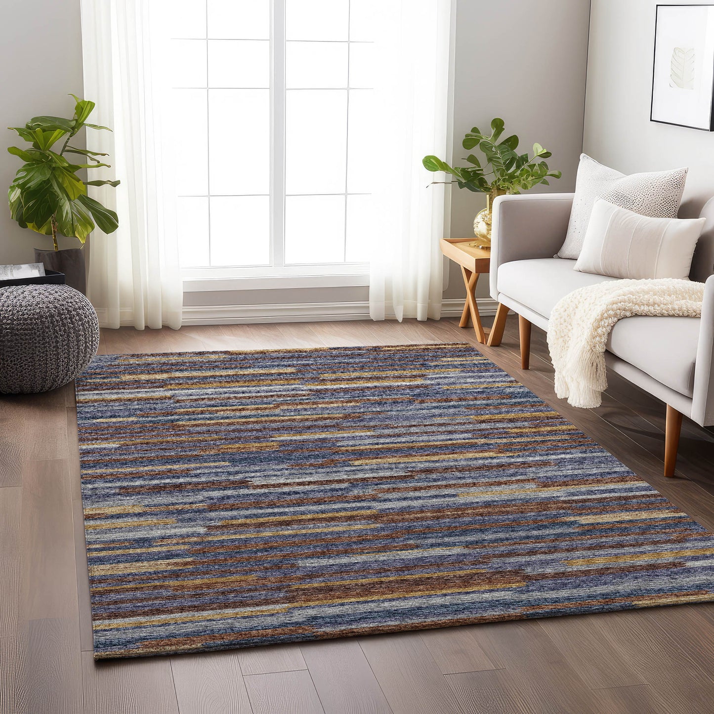 Addison Rugs Mayfield AMF114LA 8 x 10 (ft) Loomed Landscape Rectangular Indoor Geometric Machine washable Pet Friendly Area rug