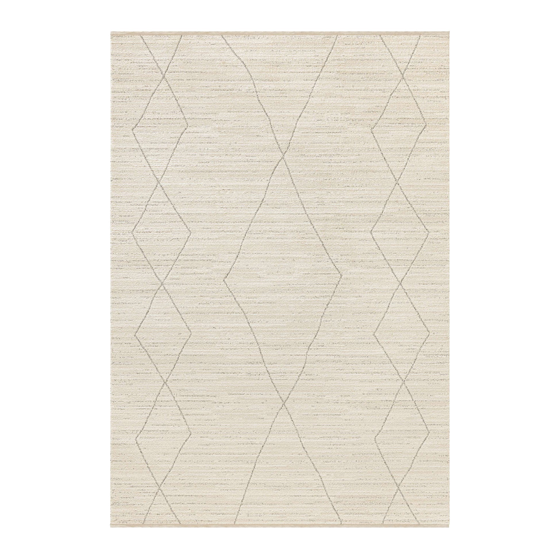 Obeetee Wilds 6 x 9 (ft) Loomed Natural Rectangular Indoor Geometric Pet Friendly Area rug