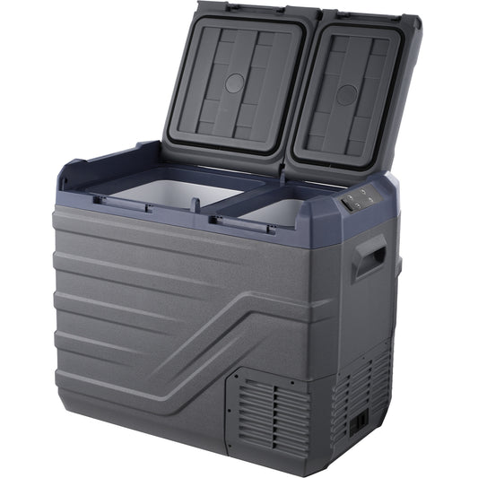 SVOPES Portable Car Refrigerator 1.41-cu ft Frost-free Chest Freezer ( Blue+Gray )
