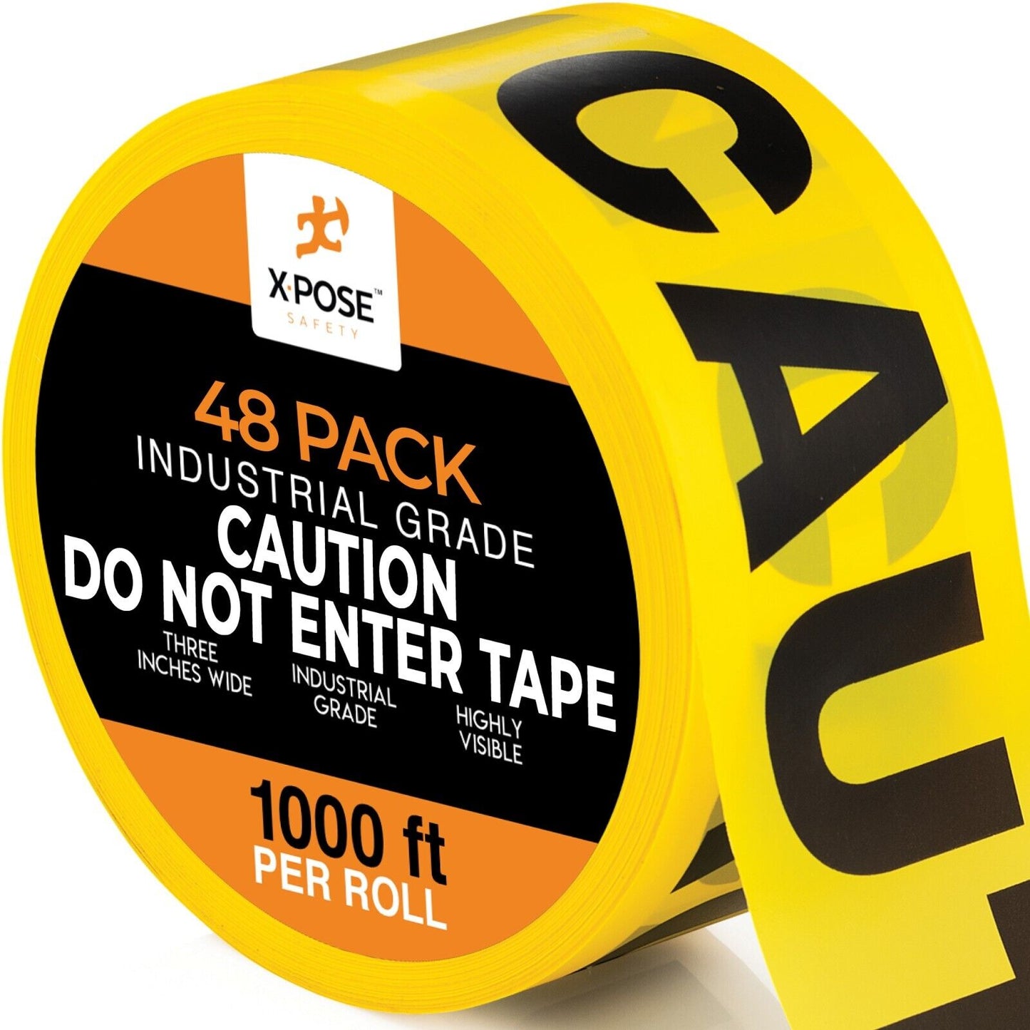XPOSE SAFETY 3-in W x 1000-ft L Yellow Warning Vinyl Safety Tape