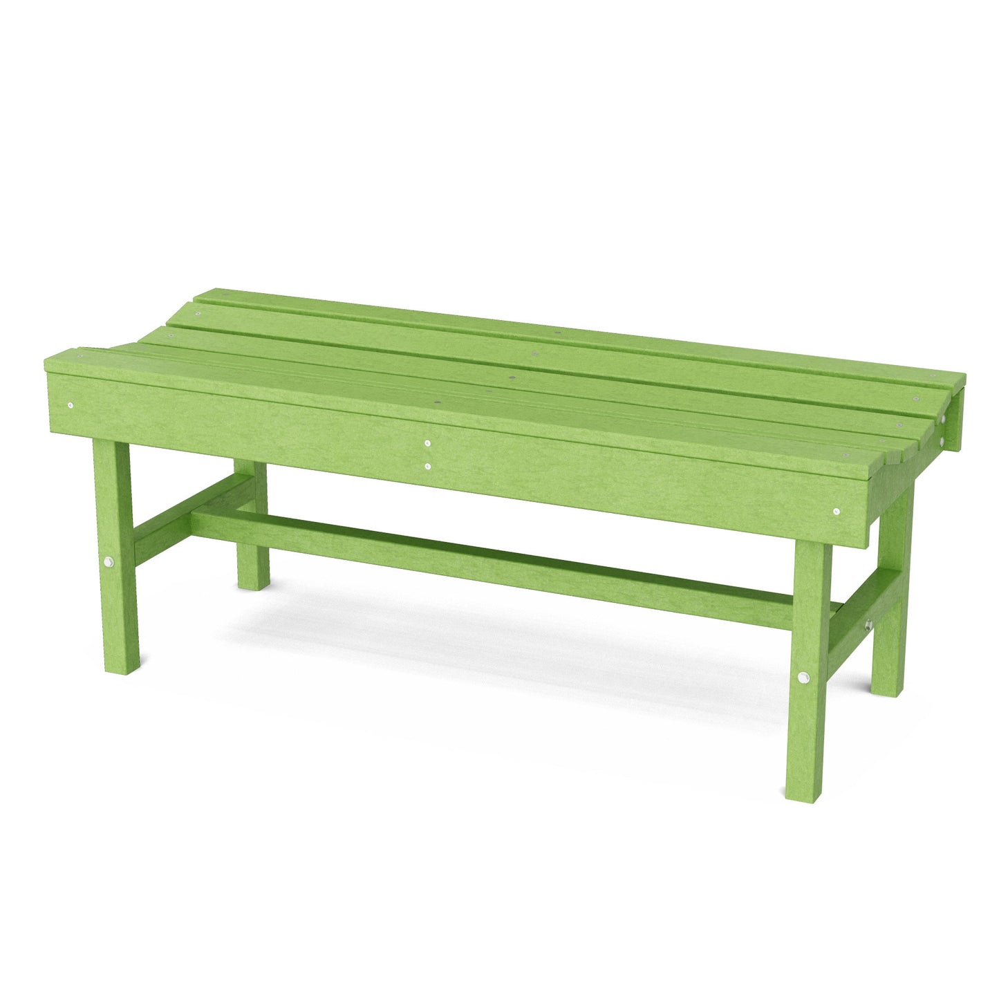 Wildridge Classic Vineyard 46.5-in W x 18.5-in H Lime Green Plastic Garden Bench