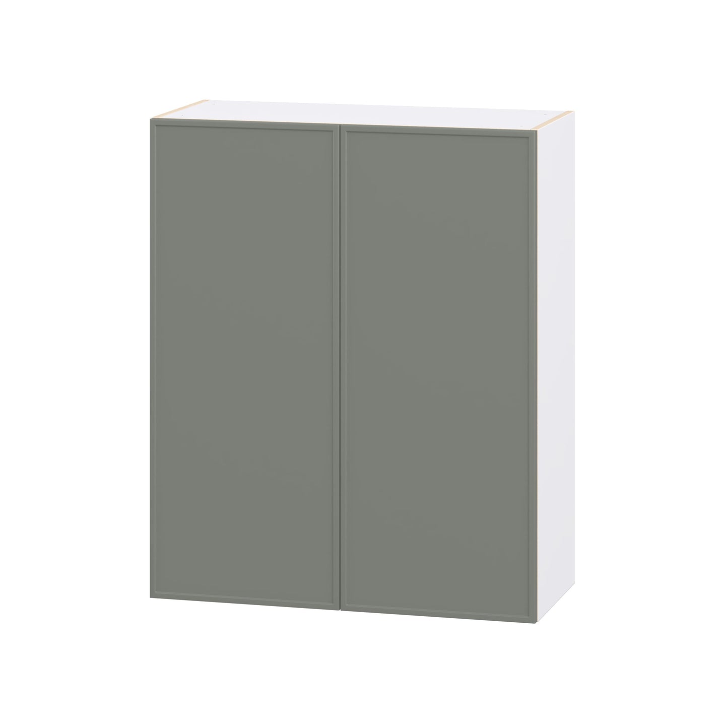 Hugo&Borg Concord 33-in W x 40-in H x 14.91-in D Moss Green Wall Fully assembled Cabinet (Flat Panel Shaker)