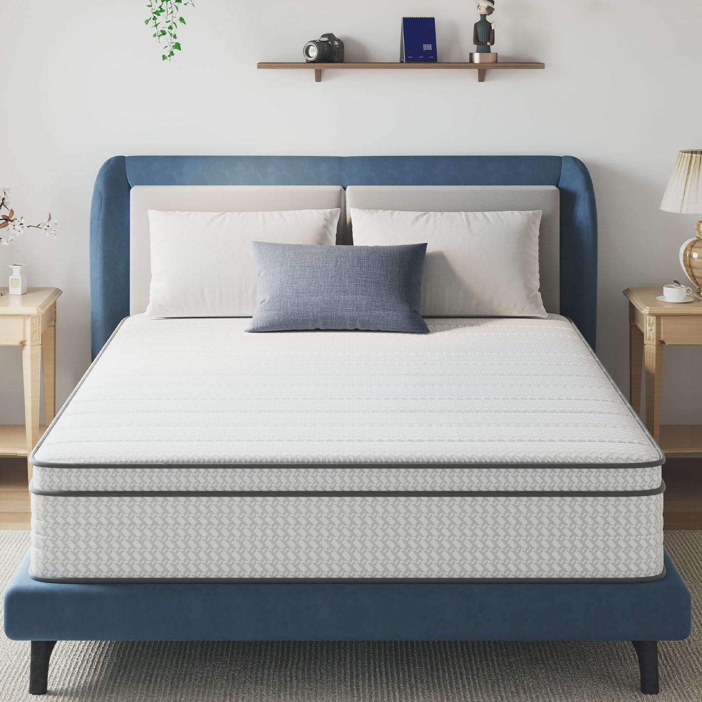 Avenco 12-in Medium California King Hybrid Memory Foam/Coil Blend Mattress in a Box
