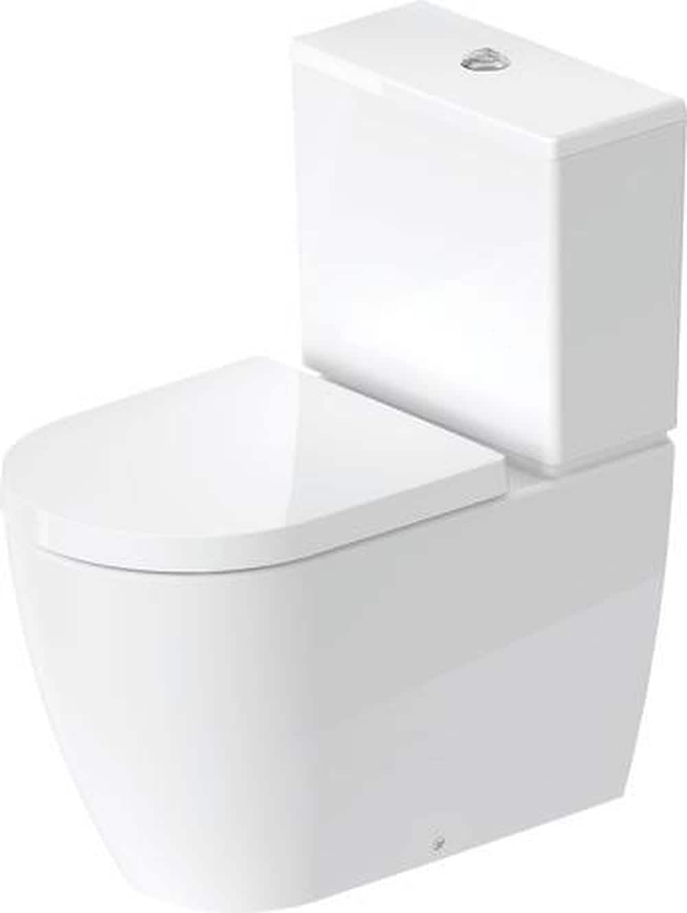 Duravit ME by Starck Floor Mounted Elongated Toilet Bowl with Concealed Trapway in White