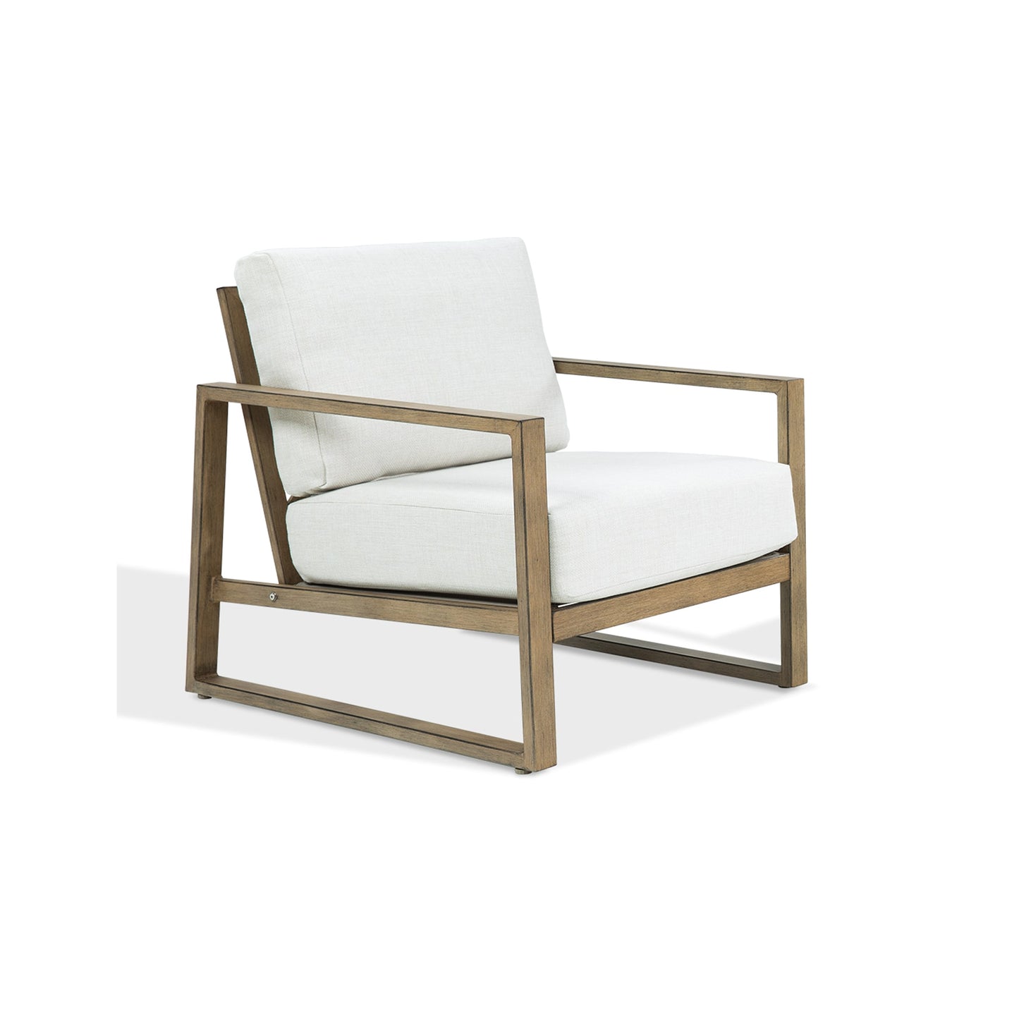 PEAK HOME FURNISHINGS Sofa Set Outdoor Sofa with Beige Cushions and Aluminum Frame