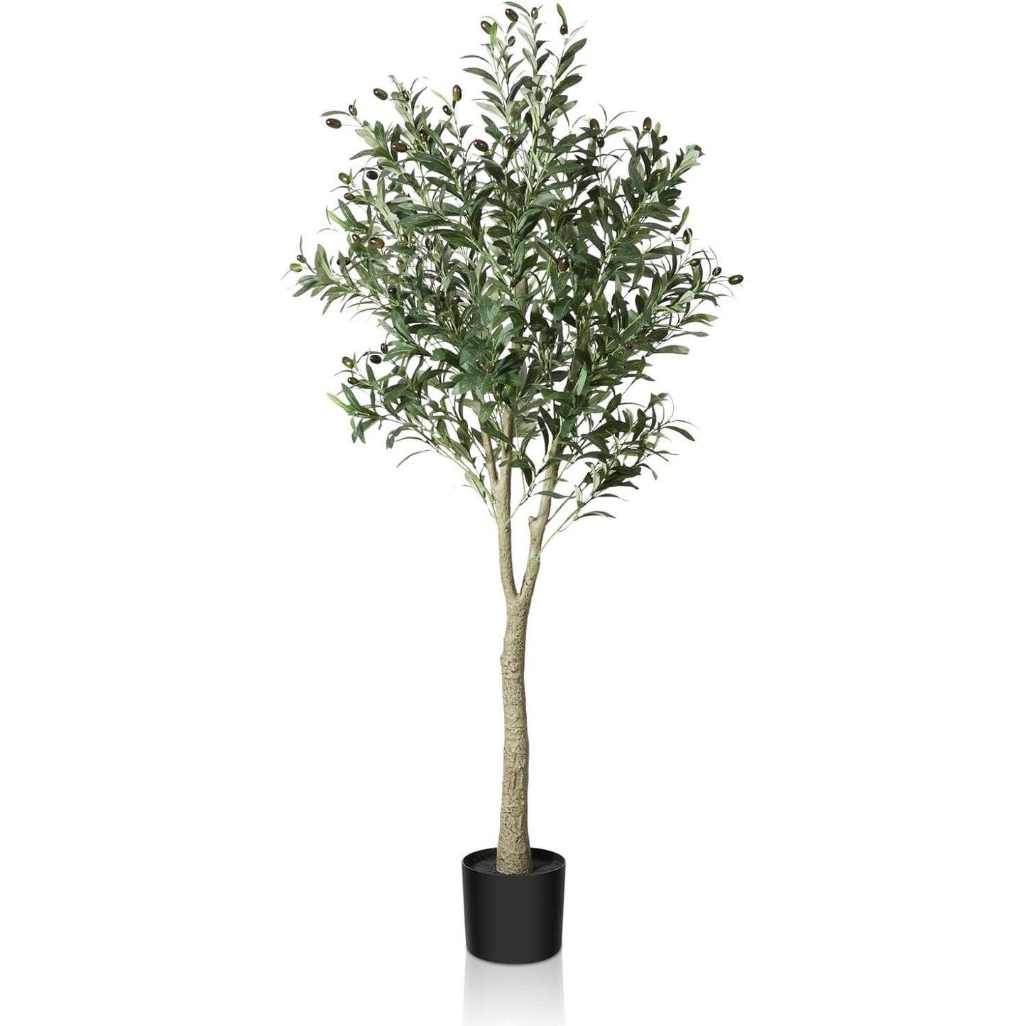 Kazeila Artificial Olive Tree Plant 5 Feet Fake Topiary Silk Tree Perfect Faux Plants in Pot for Indoor Outdoor House Home Office Garden Modern Decoration Housewarming 1Pack