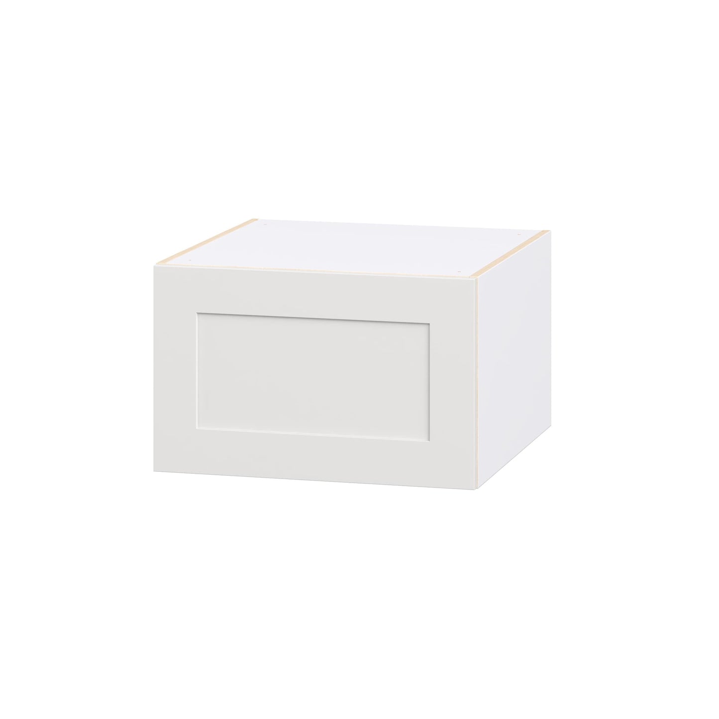 Hugo&Borg Jolie 24-in W x 15-in H x 24-in D Warm White Wall Fully assembled Cabinet (Recessed Panel Shaker)