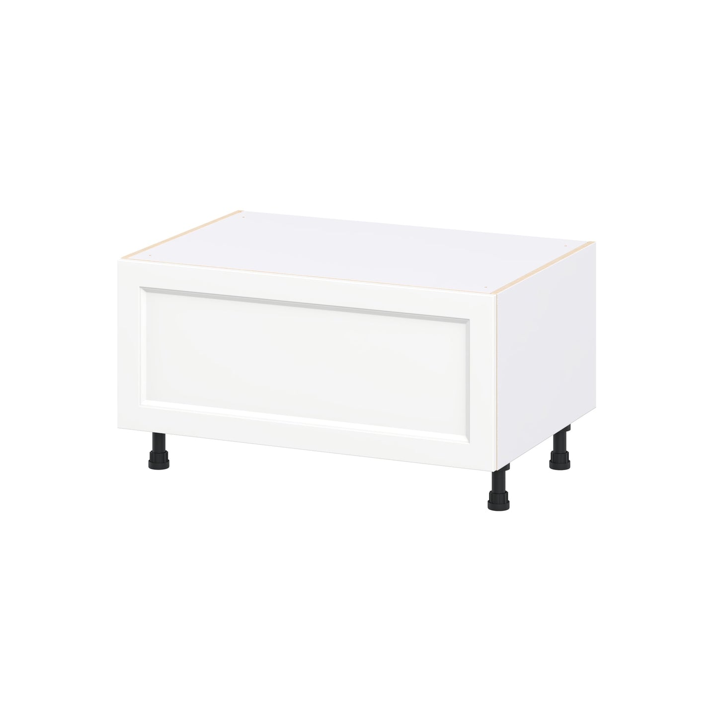 Hugo&Borg Riviera 36-in W x 19.5-in H x 24-in D Bright White Drawer Base Fully assembled Cabinet