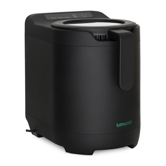 Luma Comfort Luma Electric Kitchen Composter 2.5L Capacity Odorless Countertop Compost Bin with Lid Clear-View Window Smart Trash Can for Food Disposal Turn Food Waste into Nutrient-Rich Plant Food and Dry Organic Fertilizer