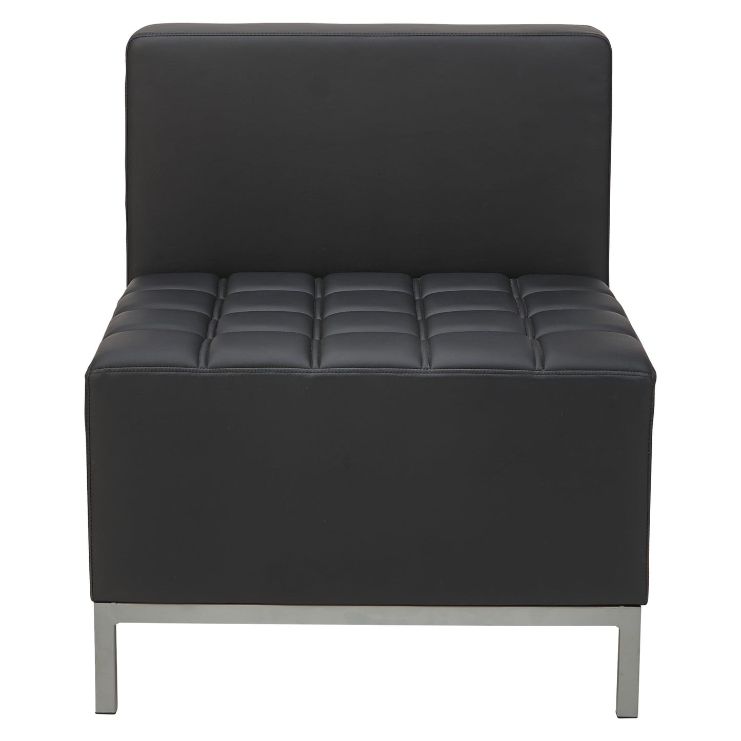 Alera Qub Series Armless L Sectional, 26.38 x 26.38 x 30.5, Black