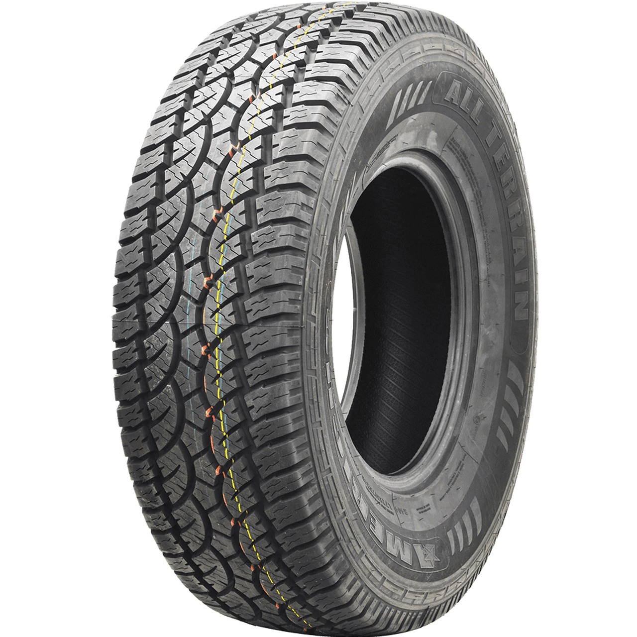 Americus Rugged All Terrain All Terrain LT265/70R17 121/118S E Light Truck Tire Fits: 2014-18 Chevrolet Silverado 1500 WT, 2010-21 GMC Sierra 1500 SLE
