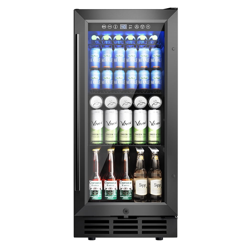 EUHOMY 3.2 Cu.ft. Under Counter Beverage Refrigerators Cooler for Soda, Water, Wine, Home Kitchen Bar
