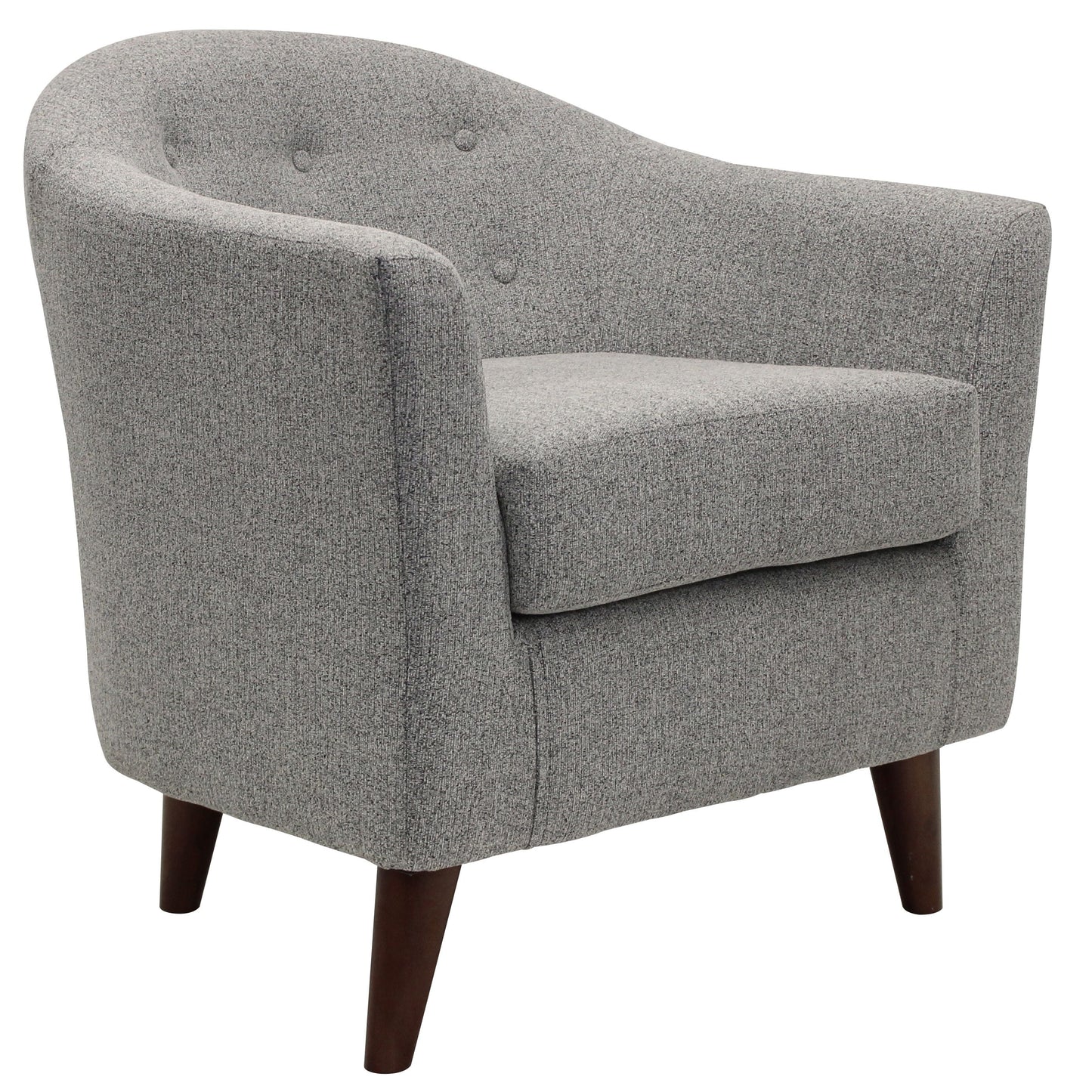 Fox Hill Trading Marissa Accent Chair, Light Gray