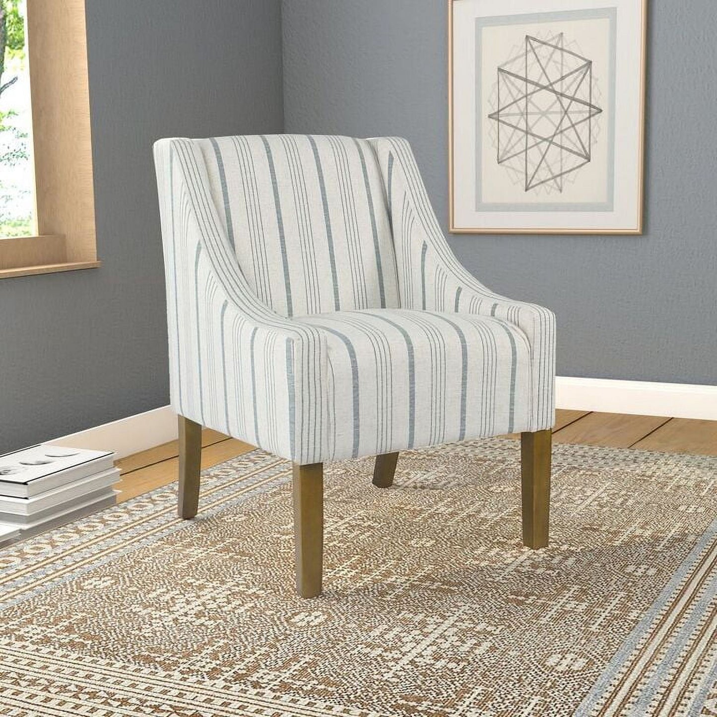 HomePop Modern Swoop Accent Armchair