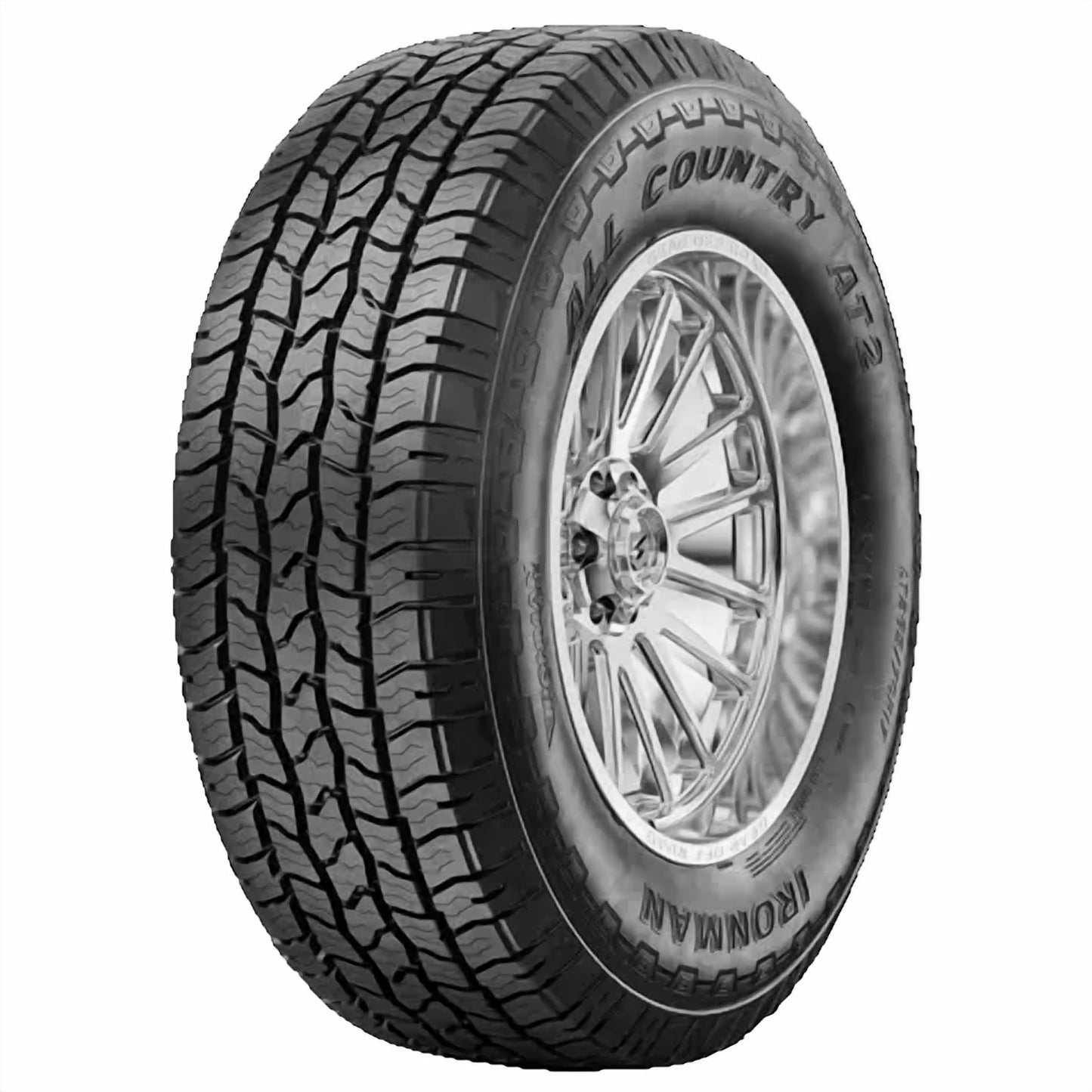 IRONMAN ALL COUNTRY AT2 LT245/75R16 120/116R E BW ALL SEASON TIRE Fits: 2000-04 Ford F-150 Lariat, 1994-2002 Dodge Ram 2500 Base