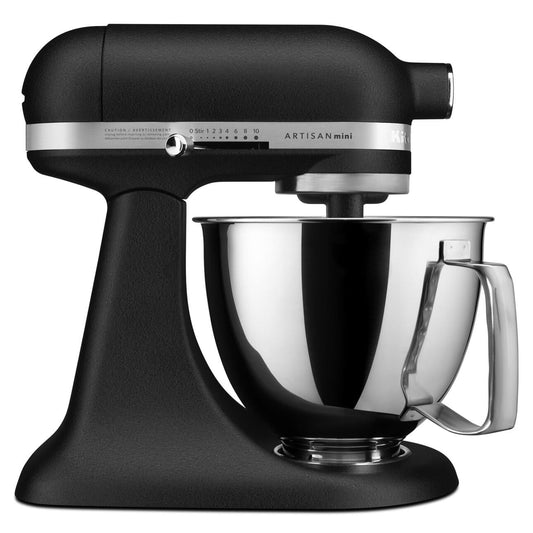 KitchenAid Artisan Mini 3.5 Quart Tilt-Head Stand Mixer, Cast Iron Black, KSM3316X