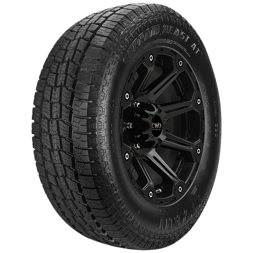 LT235/75R15 Lexani Terrain Beast AT 110S Load Range D Black Wall Tire