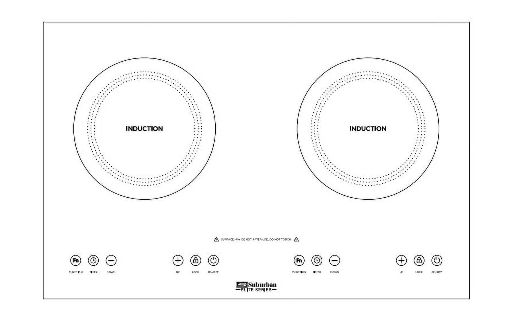 SUBURBAN DOUBLE ELEMENT  COOKTOP