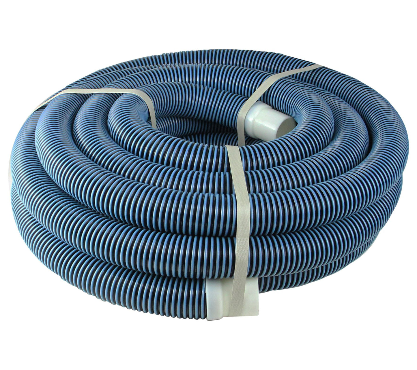 35' x 1.5" Blue Spiral-Wound Swimming Pool Vacuum Hose