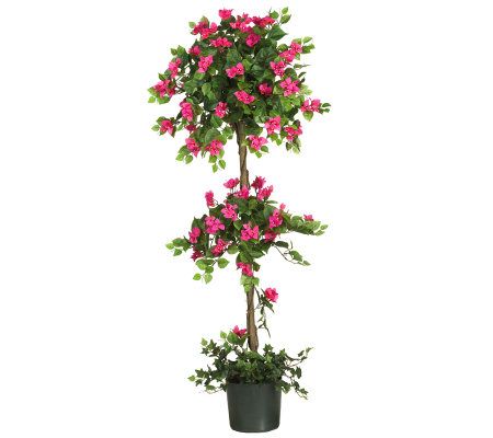 5' Mini Bougainvillea Topiary by Nearly Natural